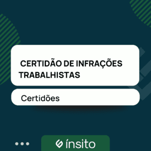 Certidão de Infrações Trabalhistas - MTE
